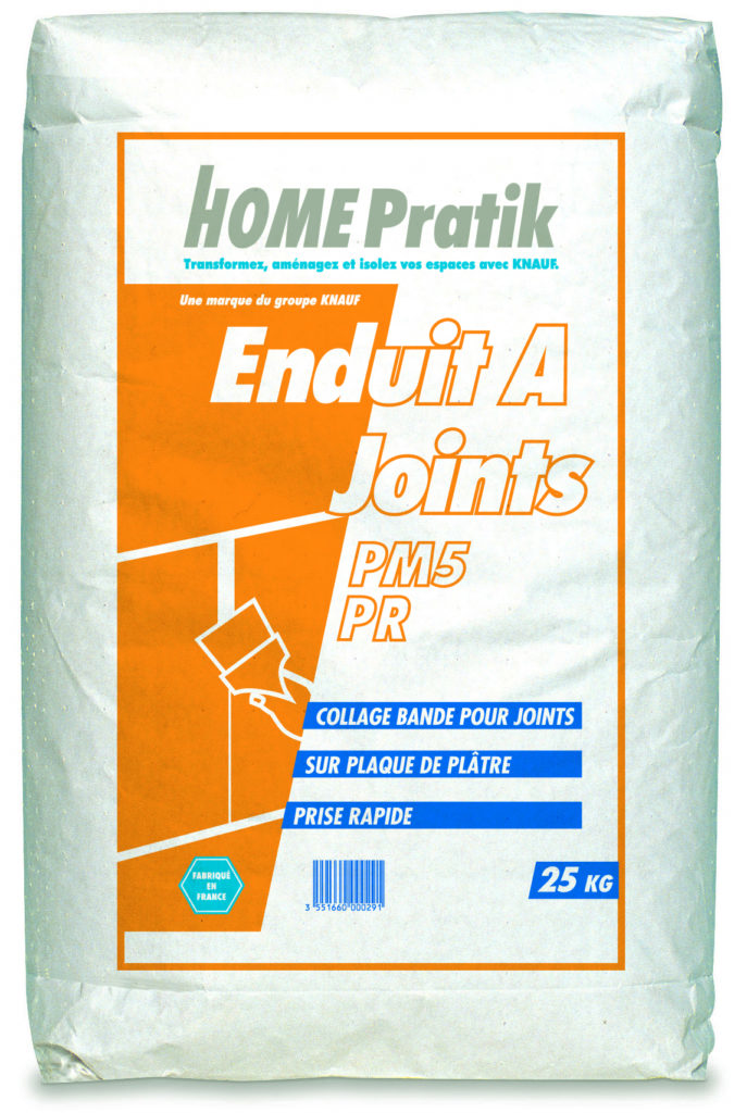 PM 5 PR Enduit à joint prise rapide - Mortiers, colles, enduits, bandes - Home Pratik